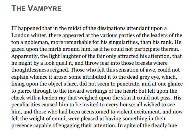 The Vampyre 